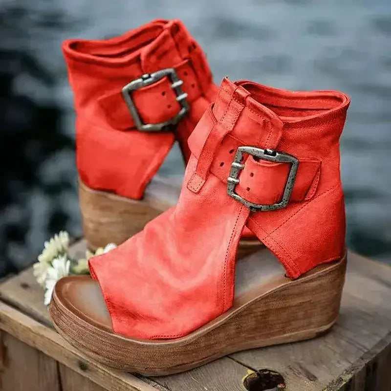 Bella Buckle Wedge