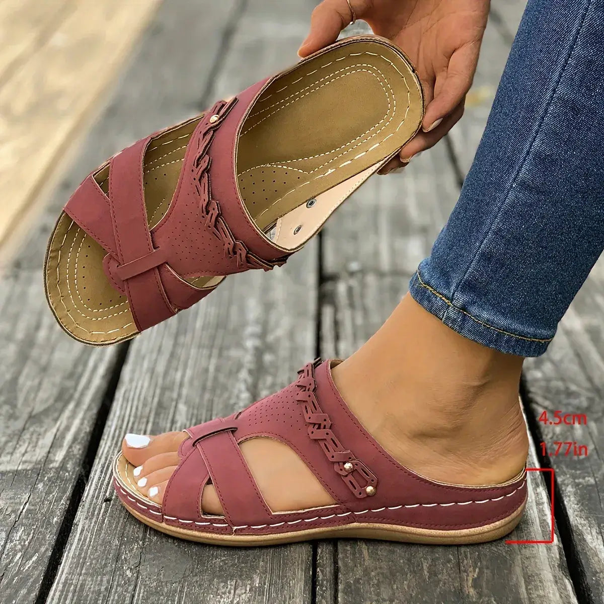 Women's Super Comfortable Slope Heel Soft Sole Orthopaedic Sandals