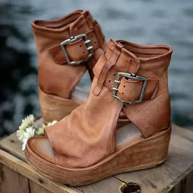 Bella Buckle Wedge
