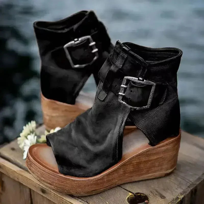 Bella Buckle Wedge