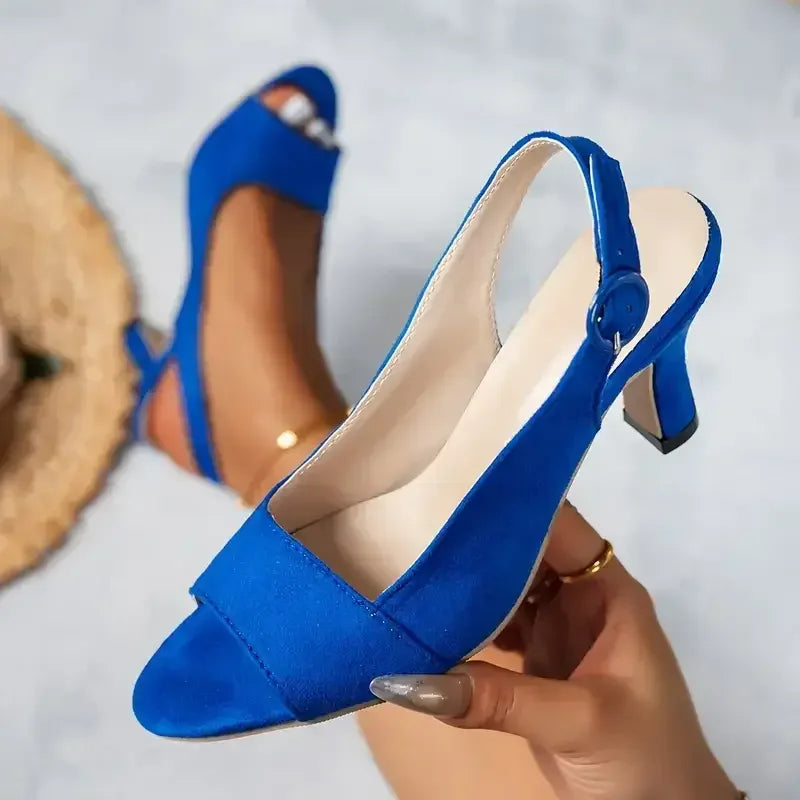 Elegant Women's Ankle Strap High Heels