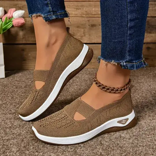 Women's Casual Breathable Slip On Orthopaedic Walking Sneakers