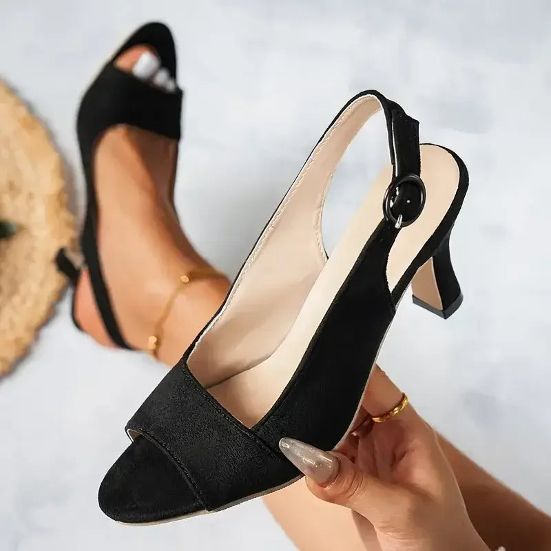 Elegant Women's Ankle Strap High Heels