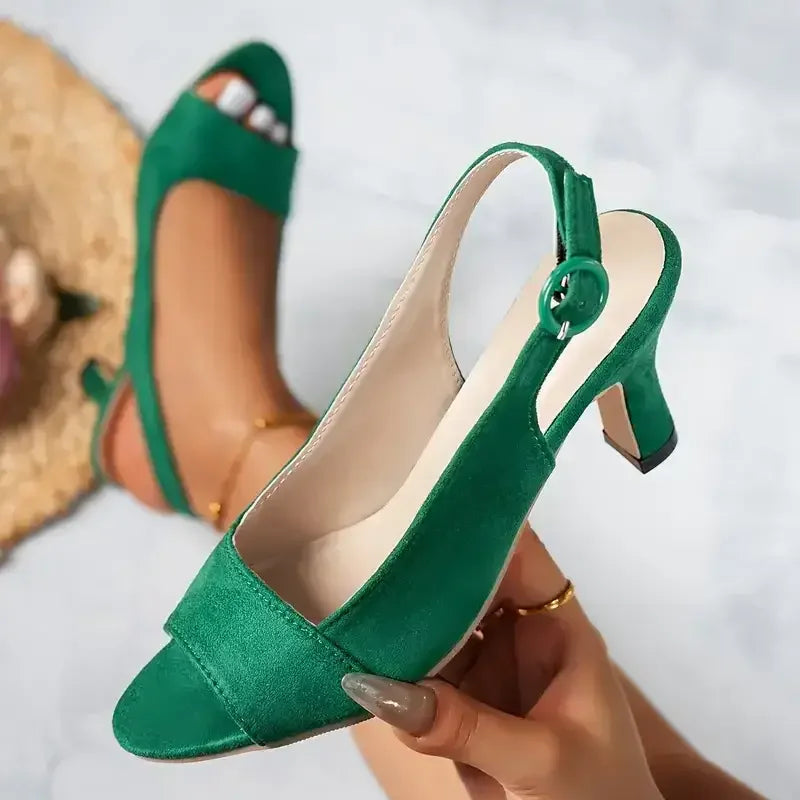 Elegant Women's Ankle Strap High Heels