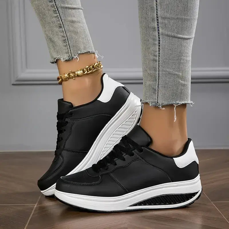 Women's Casual Fashion Breathable Platform Wedge Orthopaedic Sneakers