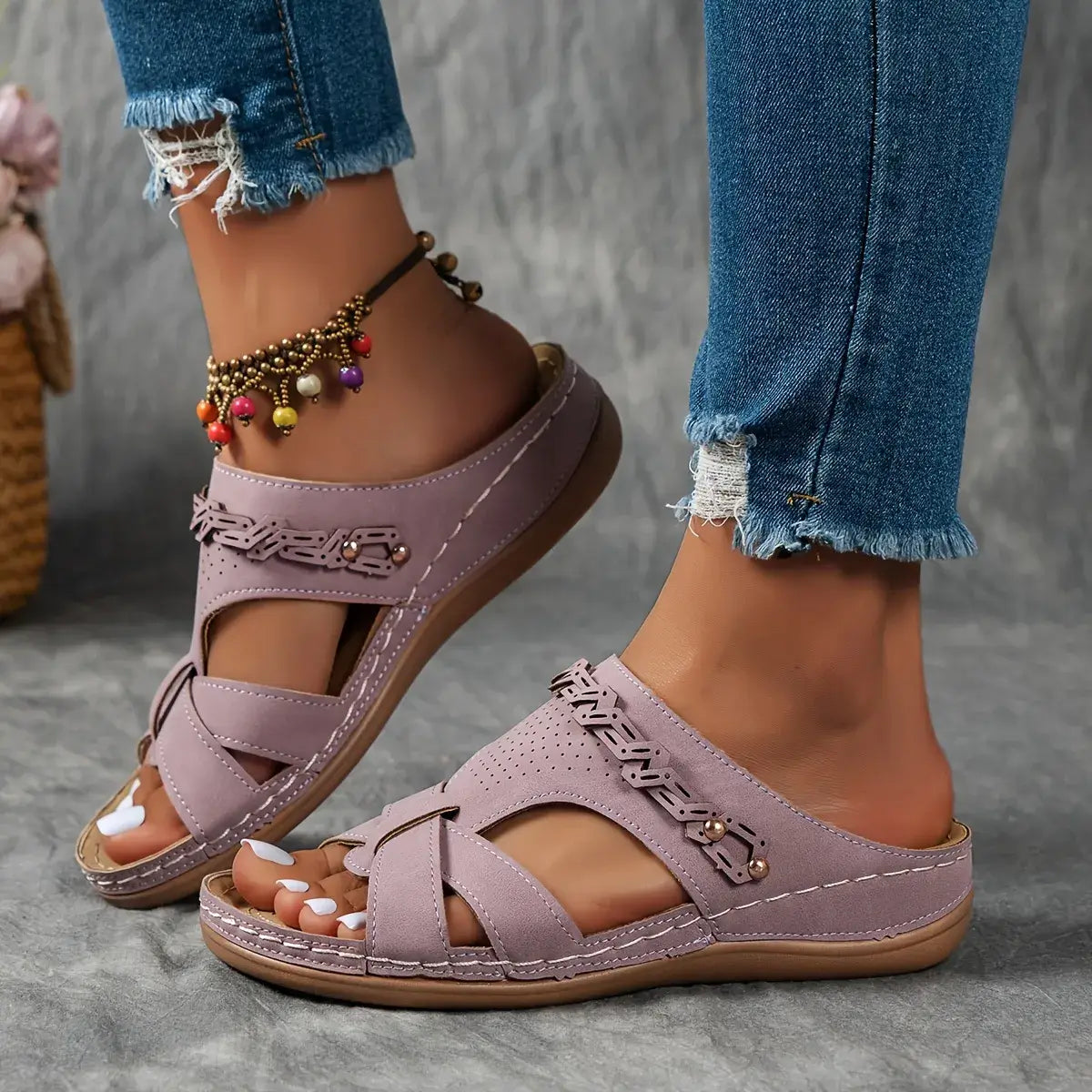 Women's Super Comfortable Slope Heel Soft Sole Orthopaedic Sandals