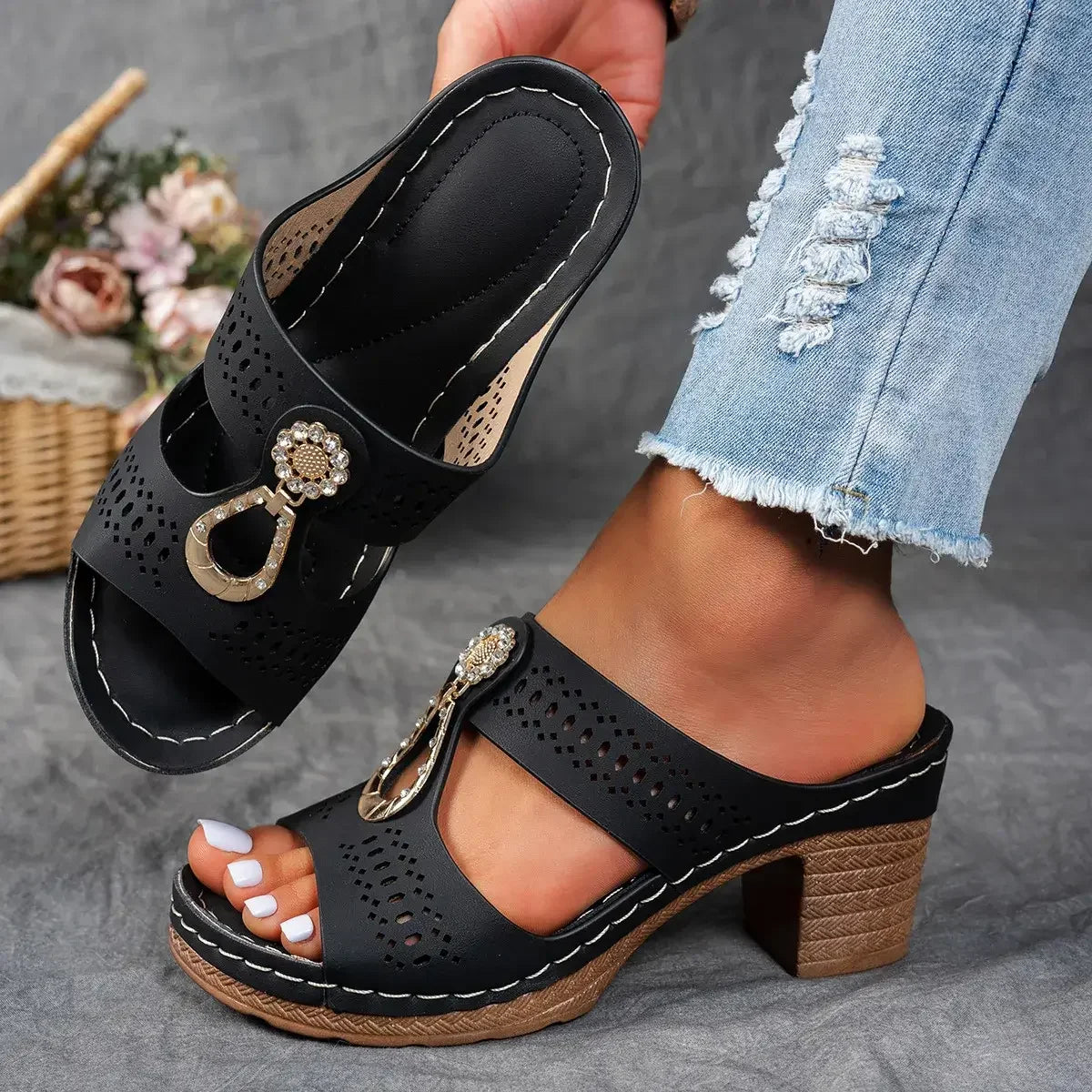 Celeste Heel Sandals